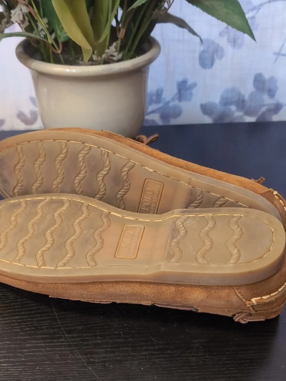 Polo Ralph Lauren tan suede